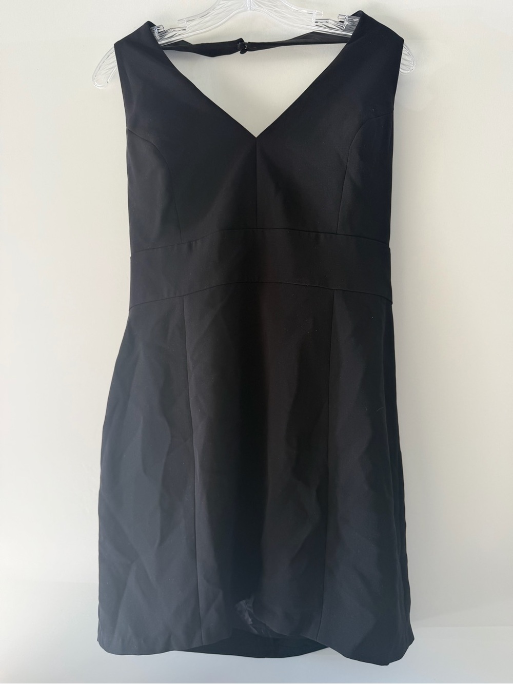 Calvin Klein Black V-Neck Sleeveless Mini Dress